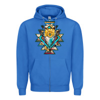 True Royal cowhide leopard bull skull aztec Zipper Hoodie - JahusDesignShop