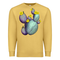 Antique Gold Opunthia Santa Rita Cacti Premium Sweatshirt - LillyAllenDesigns