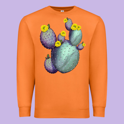 Opunthia Santa Rita Cacti Premium Sweatshirt Designed By Lillyallendesigns