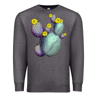 Charcoal Heather Opunthia Santa Rita Cacti Premium Sweatshirt - LillyAllenDesigns