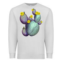 Dove Grey Opunthia Santa Rita Cacti Premium Sweatshirt - LillyAllenDesigns