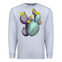 Heather Grey Opunthia Santa Rita Cacti Premium Sweatshirt - LillyAllenDesigns