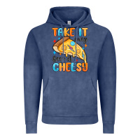Vintage Denim take it easy keep it cheesy Vintage Hoodie - MaliasSmallBusiness
