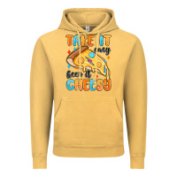 Vintage Mustard take it easy keep it cheesy Vintage Hoodie - MaliasSmallBusiness