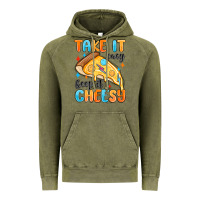 Vintage Olive take it easy keep it cheesy Vintage Hoodie - MaliasSmallBusiness