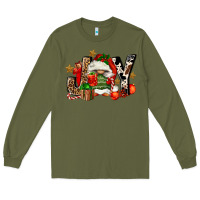 Army Green joy gnomes Long Sleeve Tee - FaDigitalArtStudio