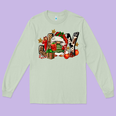 Joy Gnomes Long Sleeve Tee Designed By Fadigitalartstudio
