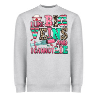 Heather Grey i like big veins and i cannot lie Heavyweight Sweatshirt - RanaPortraitStore
