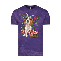 Cloud Purple easter beagle Vintage Tee - RanaPortraitStore