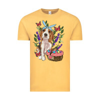 Vintage Mustard easter beagle Vintage Tee - RanaPortraitStore