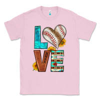Bubblegum Pink western love baseball Classic Tee - HRA Design Shop