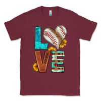 Burgundy western love baseball Classic Tee - HRA Design Shop