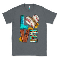 Charcoal Heather western love baseball Classic Tee - HRA Design Shop