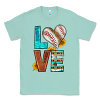 Seafoam western love baseball Classic Tee - HRA Design Shop