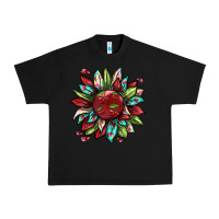 Black Cherry sunflower Urban Heavy Tee - texasbilliewilder