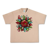 Burro Cherry sunflower Urban Heavy Tee - texasbilliewilder