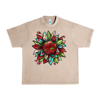 French Oak Cherry sunflower Urban Heavy Tee - texasbilliewilder
