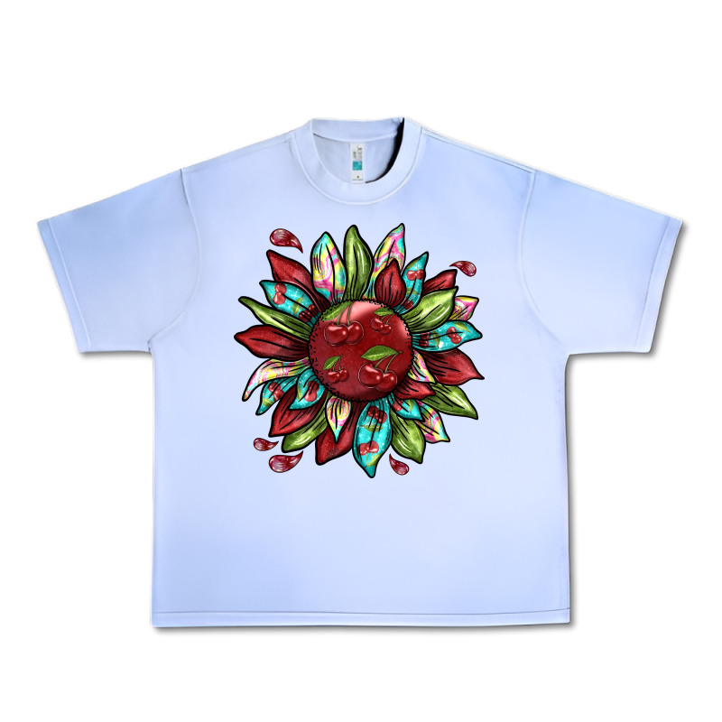 Cherry Sunflower Urban Heavy Tee by texasbilliewilder | Teevron