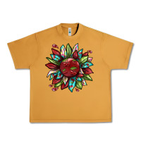 Peanut Butter Cherry sunflower Urban Heavy Tee - texasbilliewilder