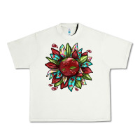 Pistachio Cherry sunflower Urban Heavy Tee - texasbilliewilder