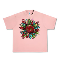Salmon Cherry sunflower Urban Heavy Tee - texasbilliewilder