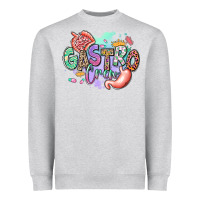 Heather Grey gastro crew Heavyweight Sweatshirt - RanaPortraitStore