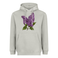 Moon Dust Purple Lilac Flower Illustrations Heavyweight Hoodie - LillyAllenDesigns