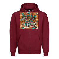 Burgundy protected husband saved by jesus Zipper Hoodie - JahusDesignShop