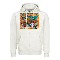 Oatmeal Heather protected husband saved by jesus Zipper Hoodie - JahusDesignShop