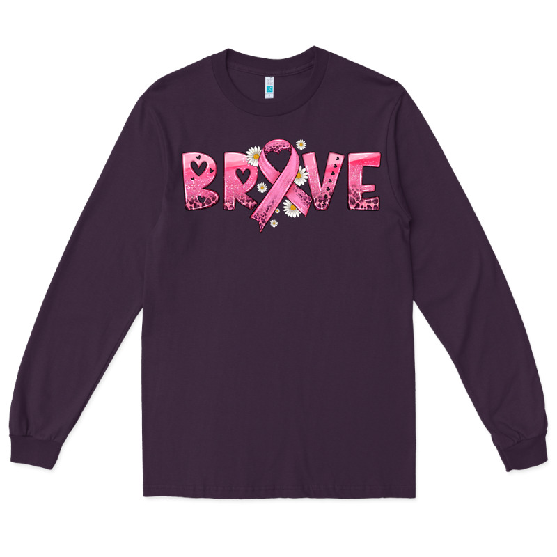 Brave With Ribbon Long Sleeve Tee by HRA Design Shop | Teevron