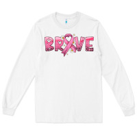White brave with ribbon Long Sleeve Tee - HRA Design Shop