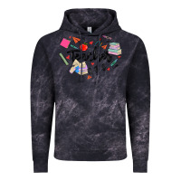 Cloud Black teacher heart Vintage Hoodie - MaliasSmallBusiness