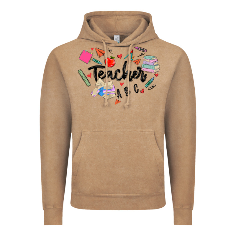 Teacher Heart Vintage Hoodie by MaliasSmallBusiness | Teevron