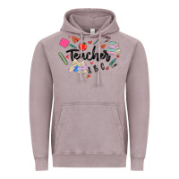 Vintage Zinc teacher heart Vintage Hoodie - MaliasSmallBusiness