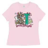 Bubblegum Pink speech therapist Ladies Tee - AdoDesignShop