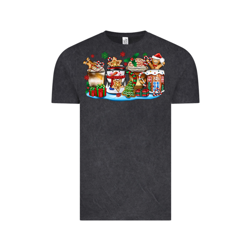 Christmas Cookie Coffee Cups Vintage Tee by Zillion Design Studio | Teevron