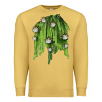 Antique Gold Selenicereus Cactus Premium Sweatshirt - LillyAllenDesigns