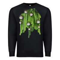 Black Selenicereus Cactus Premium Sweatshirt - LillyAllenDesigns