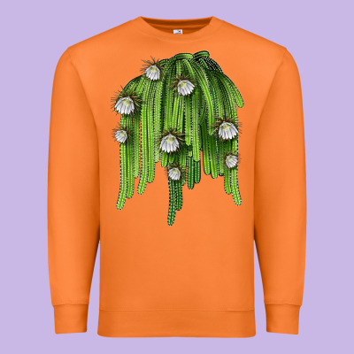Selenicereus Cactus Premium Sweatshirt Designed By Lillyallendesigns
