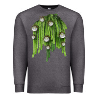 Charcoal Heather Selenicereus Cactus Premium Sweatshirt - LillyAllenDesigns
