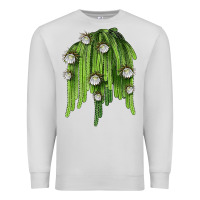 Dove Grey Selenicereus Cactus Premium Sweatshirt - LillyAllenDesigns
