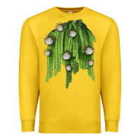 Lemon Selenicereus Cactus Premium Sweatshirt - LillyAllenDesigns