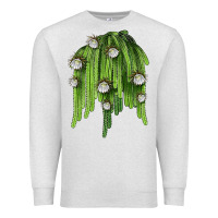 Oatmeal Heather Selenicereus Cactus Premium Sweatshirt - LillyAllenDesigns