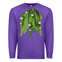 Purple Selenicereus Cactus Premium Sweatshirt - LillyAllenDesigns