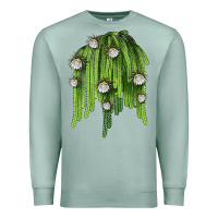 Seafoam Selenicereus Cactus Premium Sweatshirt - LillyAllenDesigns