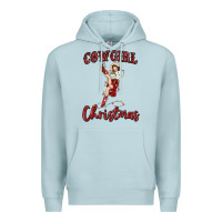 Blue Mist cowgirl christmas Premium Hoodie - MaliasSmallBusiness