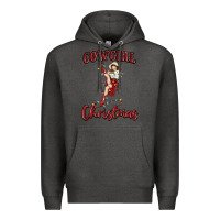 Charcoal Heather cowgirl christmas Premium Hoodie - MaliasSmallBusiness