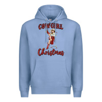 Colony Blue cowgirl christmas Premium Hoodie - MaliasSmallBusiness