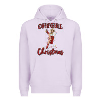 Lilac cowgirl christmas Premium Hoodie - MaliasSmallBusiness
