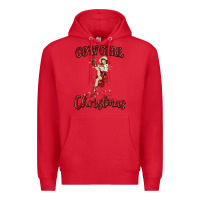 Red cowgirl christmas Premium Hoodie - MaliasSmallBusiness